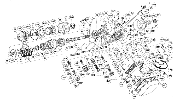 ford 4r70w transmission parts