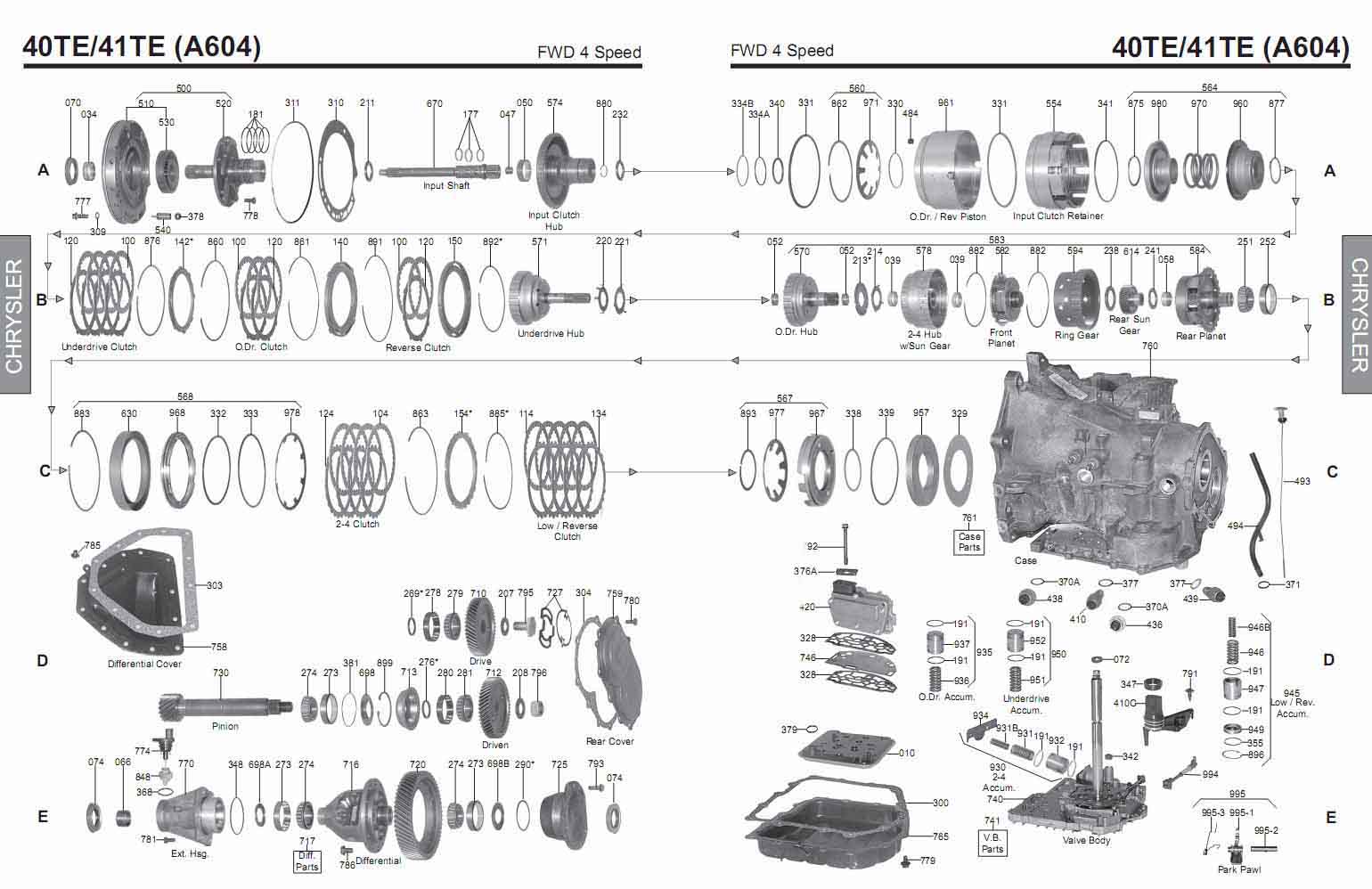 A604 Transmission Diagram