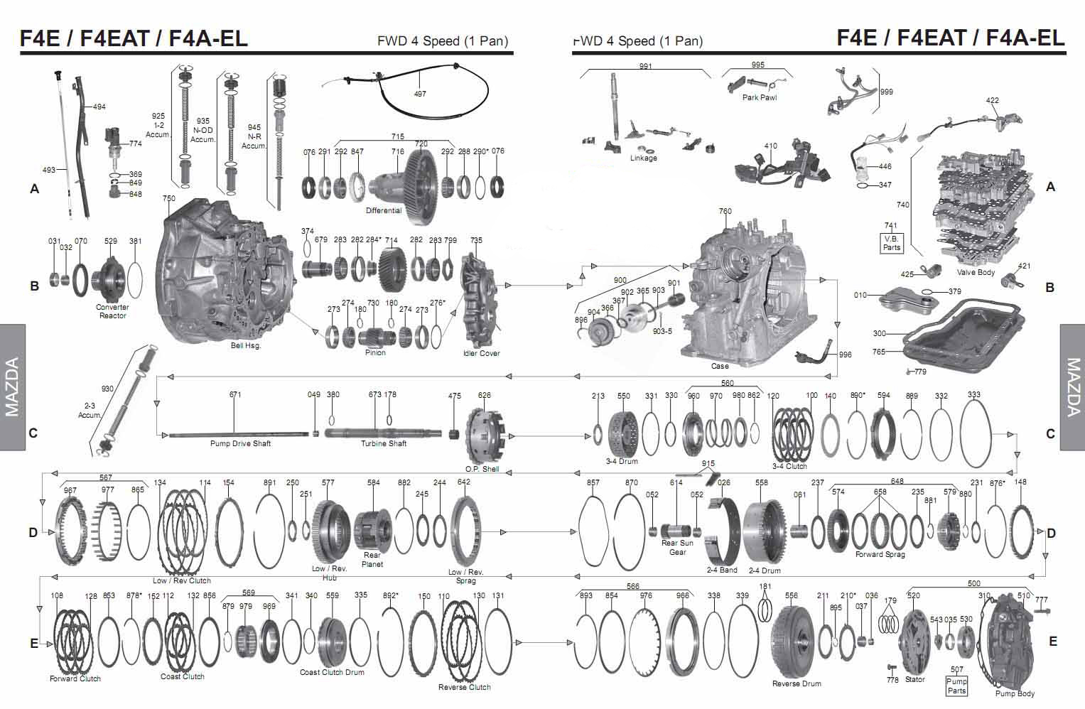 4eat transmission manuals repair automatic scheme manual