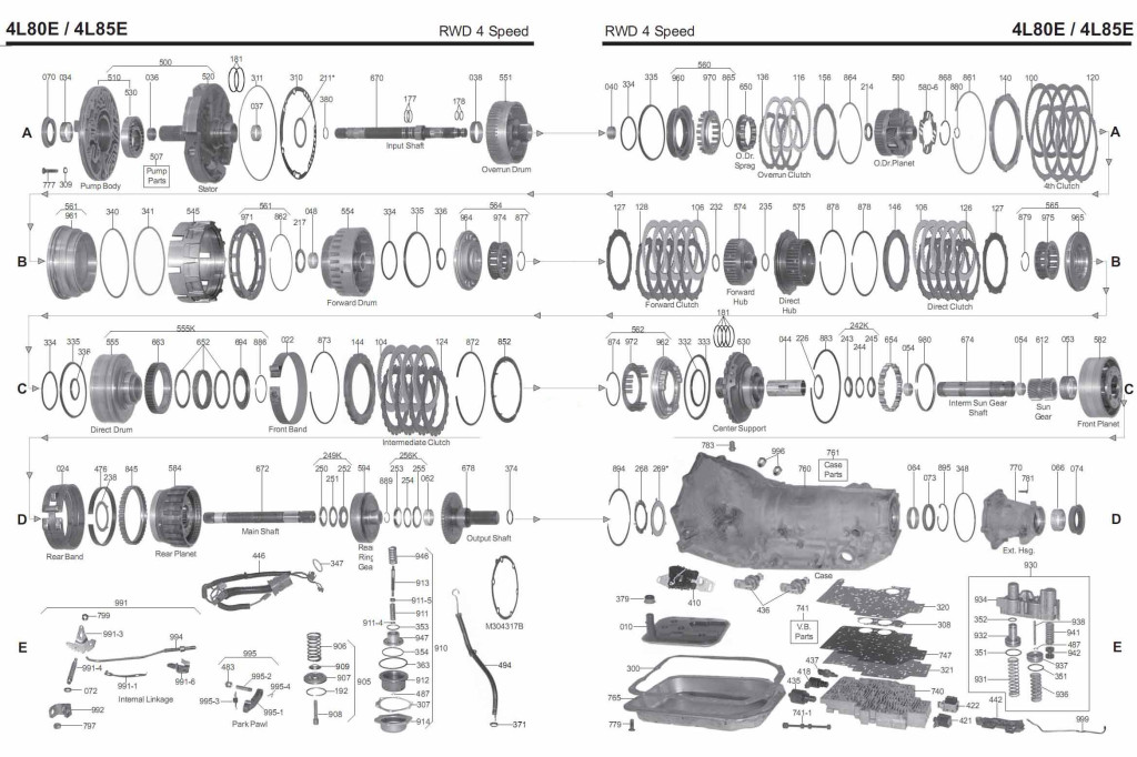 4L80E transmission diagram scheme