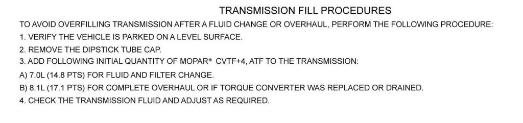 JF011E RE0F10A fluid