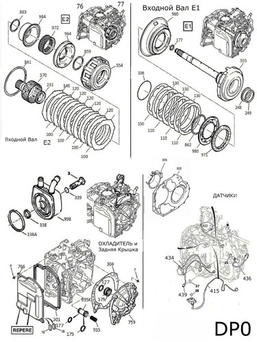 Transmission repair manuals DP0 (AL4) - Rebuild instructions