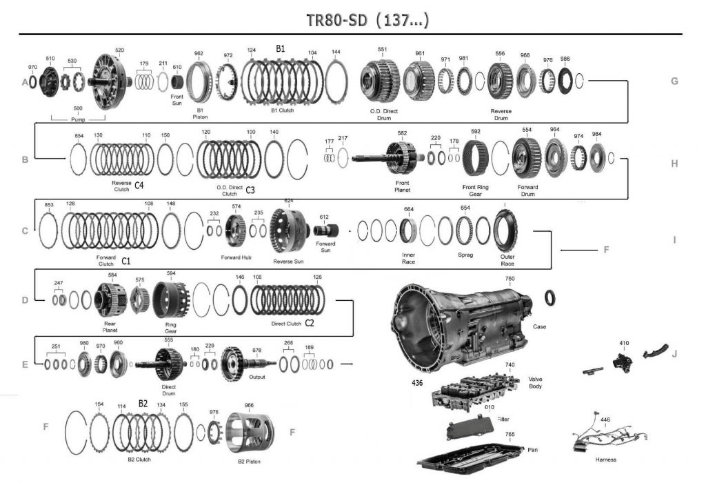 TR80 transmission diagram scheme